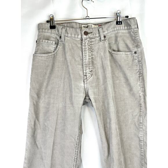LEVIS 559 Relaxed Straight Corduroy Pants 32x32 Gray Loose Baggy Y2k - Picture 9 of 10